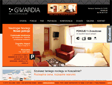 Tablet Screenshot of hotelikgwardia.pl
